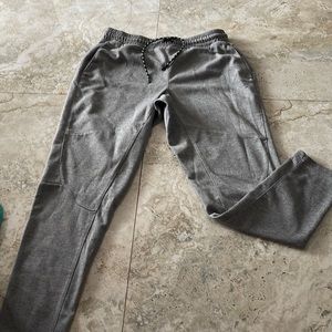 Gray sweatpants for men size medium 95% polyester 15% cotton